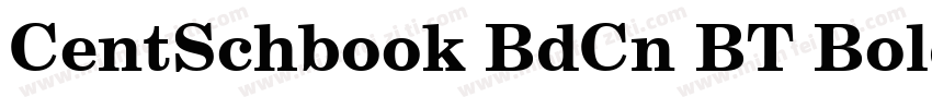 CentSchbook BdCn BT Bold字体转换